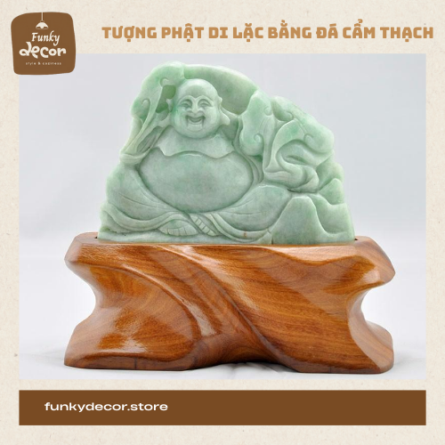 Tượng Phật Di Lặc Bằng Đá Cẩm Thạch Tự Nhiên