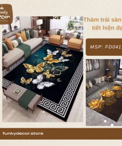 thảm trải sàn họa tiết hiện đại funky decor