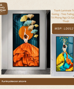 Tranh Treo Tường Trang Trí Phòng Ngủ Cô Gái Nghệ Thuật