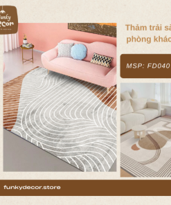 thảm trải sàn phòng khách funky decor