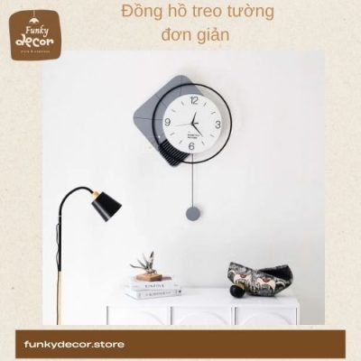 mẫu đồng hồ treo tường hiện đại đơn giản Đồng hồ decor đẹp