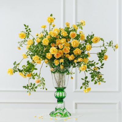 Lọ hoa đẹp - Lọ pha lê dáng cao sang trọng